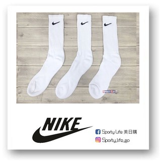 【SL美日購】NIKE COTTON CREW SOCKS 白長襪 厚底 襪子 籃球襪 白襪 運動襪 小腿襪 美國代購