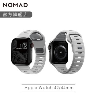 【NOMAD】Apple Watch專用運動風FKM橡膠錶帶-49/45/44/42mm-月球灰｜台灣總代理