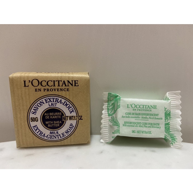 L'OCCITANE 歐舒丹 草本活力泡泡方糖/乳油木牛奶皂/乳油木護手霜