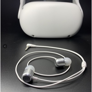 台灣現貨 VR耳機 適用Meta OculusQuest 2 VR耳機 入耳式耳機 低延遲3.5接口 VR配件 減少噪音