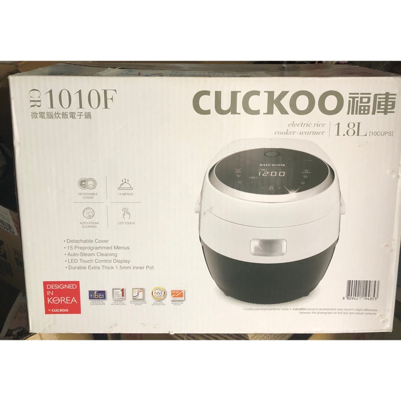 全新現貨Cuckoo福庫10人份微電腦炊飯電子鍋 CR-1010F