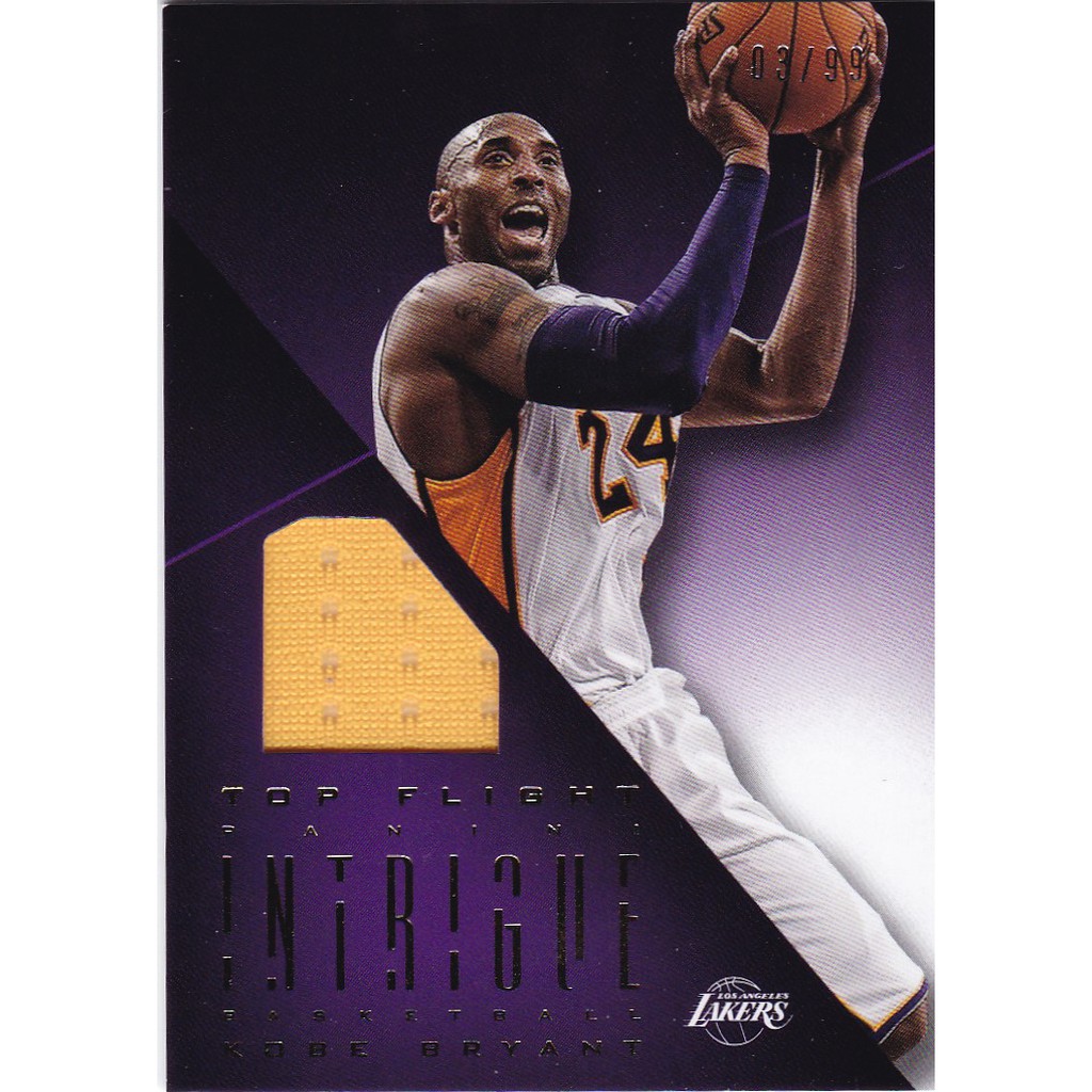 Mj卡世界 Nba球星卡panini Kobe 湖人隊mvp 科比限量球衣卡球員卡球衣卡panini 收藏 蝦皮購物