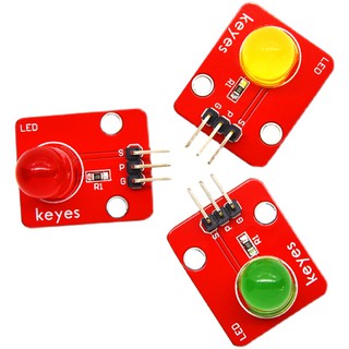 【樂意創客官方店】《附發票》Keyes 電子積木 10mm LED模組適用 Arduino 紅黃綠三色可選