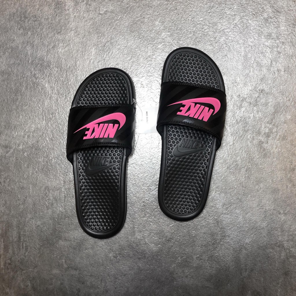 【Faithful】NIKE 343881061 WMNS BENASSI JDI【343881061】拖鞋 黑/桃紅