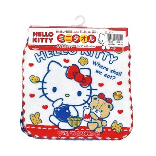 凱蒂貓 HELLO KITTY 3入小方巾 毛巾(16X16CM)