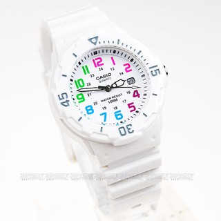 CASIO 卡西歐 LRW-200H-7B 原價1155 指針錶 白面 彩色數字時刻 女錶 童錶【時間玩家】