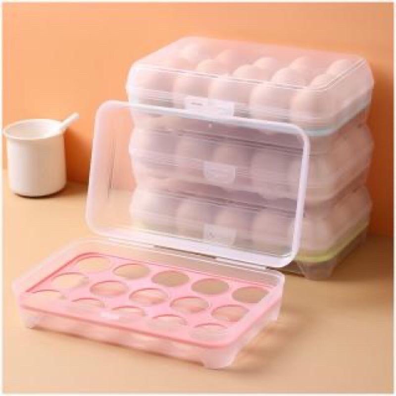 食品雞蛋15格透明保鮮盒