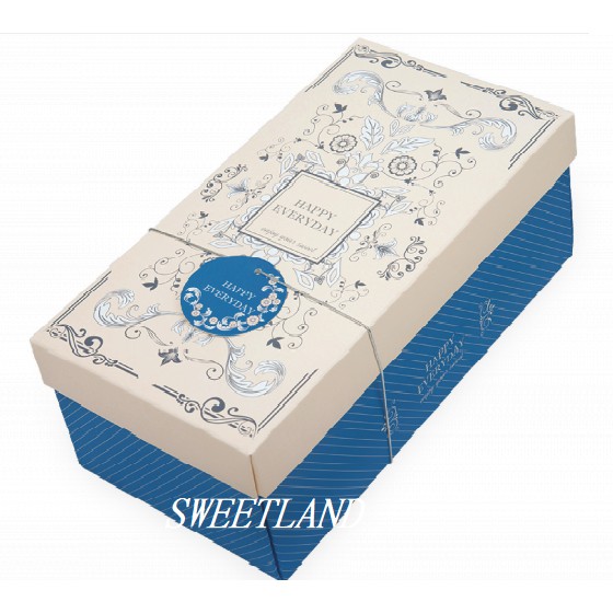 藍色 / 綠色 長條蛋糕盒 1個  瑞士捲盒 奶凍捲盒 蛋糕盒 彌月蛋糕盒 磅蛋糕 手工餅乾盒 生乳捲盒 糖果盒