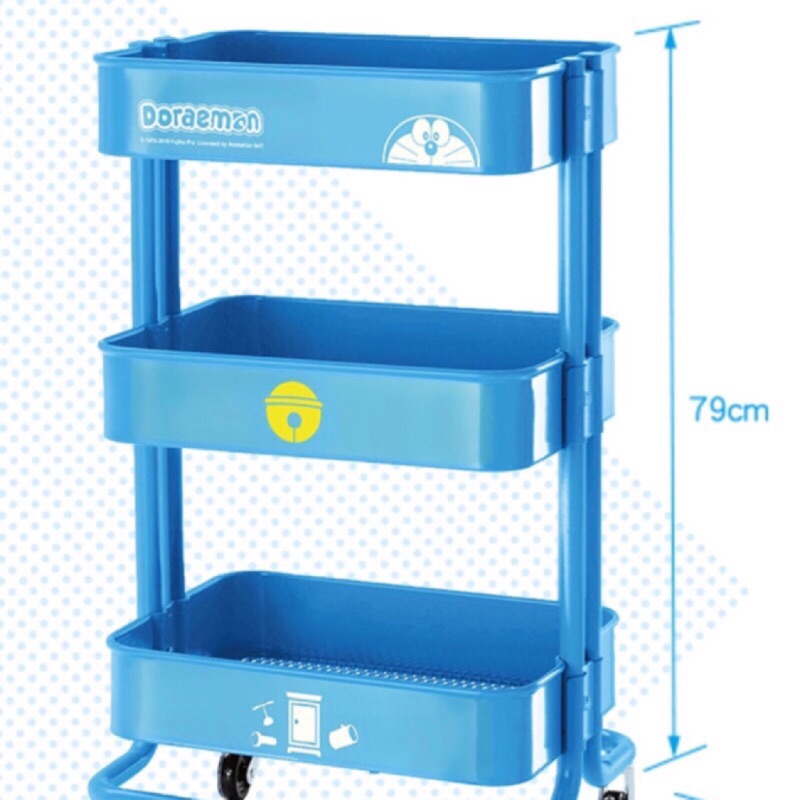 7-11最新集點 《 哆啦A夢預購商品三層推車萬用置物籃、大冰桶