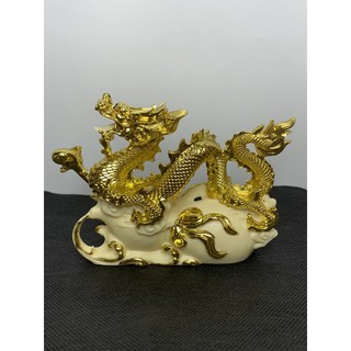 ［沁楹水晶］精品文玩 象牙果雕鏤空龍戲珠擺件龍騰四海工藝品桌面辦公室客廳裝飾保平安 天然象牙果