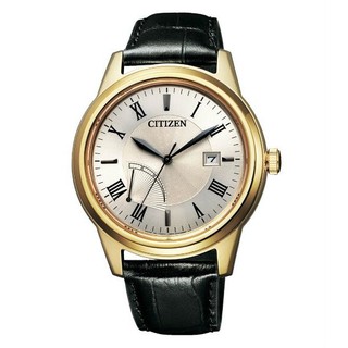 CITIZEN 星辰錶 AW7002-10P GENT'S 限量/時尚雅痞風格光動能男錶 /金框 41.3mm