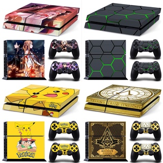 木禾PS4老款遊戲機貼紙保護膜彩膜 皮卡丘 迷彩 JOKER 你的名字 星空一溪
