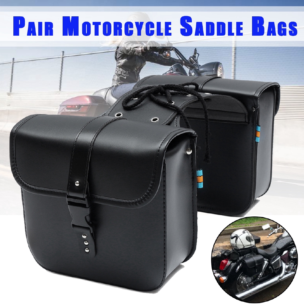 HONDA 1 對摩托車側袋一對通用摩托車馬鞍包側面儲物行李袋前叉工具袋哈雷/本田