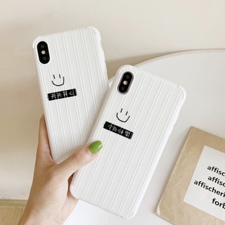 天天開心今日快樂日系簡約行李箱造型iPhone手機殼軟殼i11 pro Max XR XS/X i7/8 plus