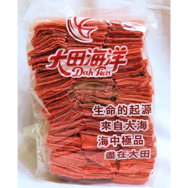 大田鱈魚風味紅片(葷)-1.8公斤／3台斤*1袋入(紅魚片)