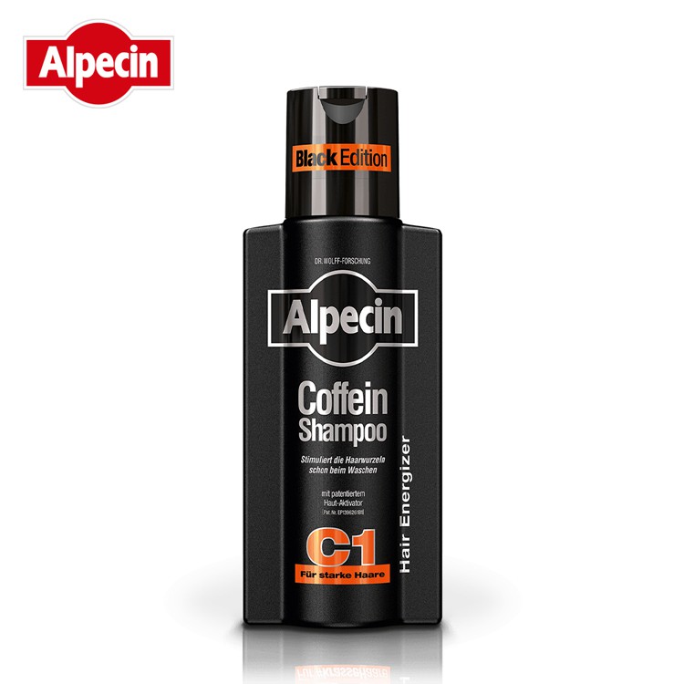 【Alpecin】Black C1咖啡因洗髮露黑色經典款250ml