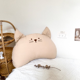 [正韓Hello HiZoo] 純手工製動物造型純棉柔感兒童枕/防蟎枕/透氣枕/健康枕-Hi Cat貓貓-HH033