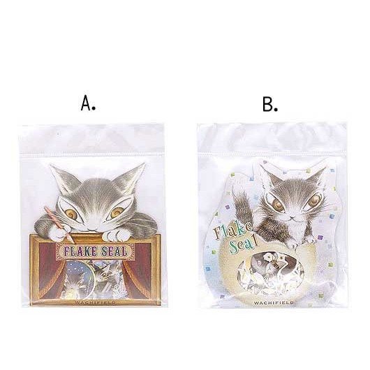【京極瓔珞喵】 瓦奇菲爾德 Wachifield Dayan 達洋貓 造型貼紙 達洋 貓咪 金箔 和紙 貼紙 日本製