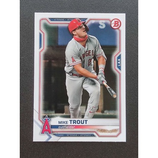 神鱒 2021 Bowman Baseball #85 Mike Trout Angels