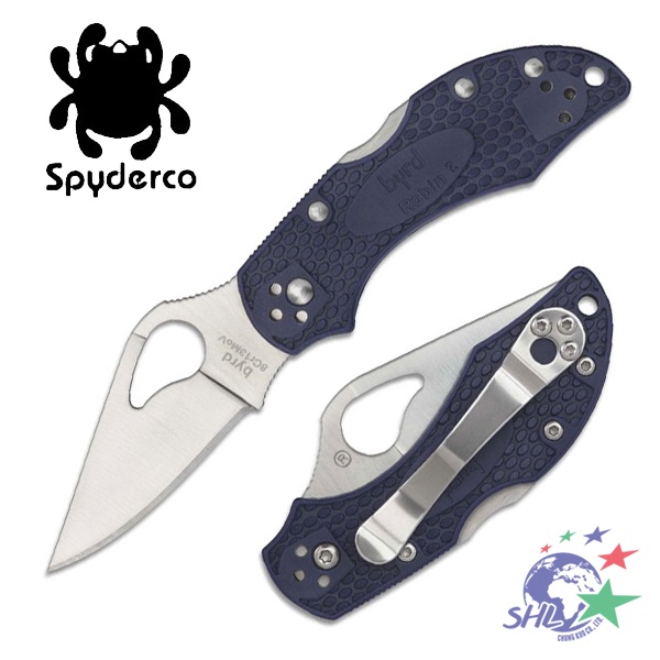 Spyderco - byrd Robin 2 知更鳥2代藍色FRN柄折刀 / BY10PBL2 【詮國】