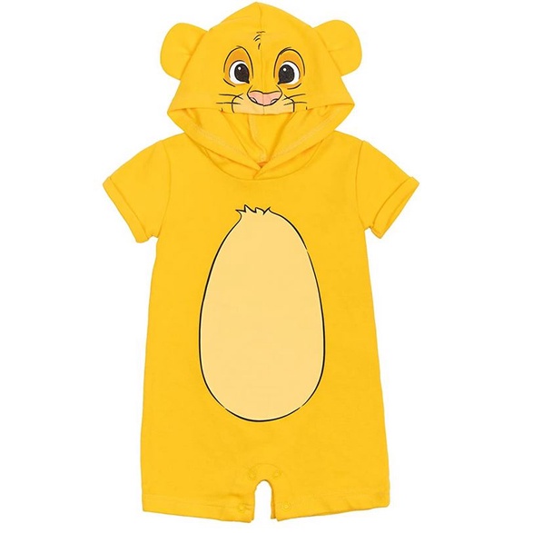 ❤️正版❤️美國迪士尼 獅子王 辛巴 simba 萬聖節 寫真 帽子嬰兒 兒童 造型服 裝扮服  連身衣 嬰兒