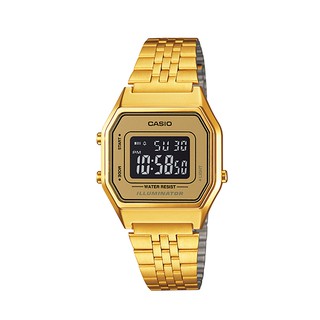 【CASIO】CASIO 復古數字型電子系列錶款 復刻女金錶LA680WGA LA680WGA-9B台灣公司貨保固一年