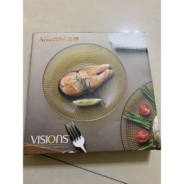 康寧 VISIONS 股東會紀念品 8.5吋深盤 餐盤 圓盤 玻璃盤 1入