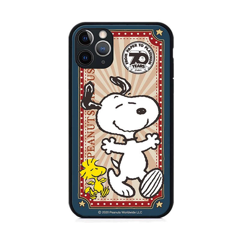 【正版授權】Snoopy iPhone 11系列 全包邊鋼化玻璃保護殼- 復古70
