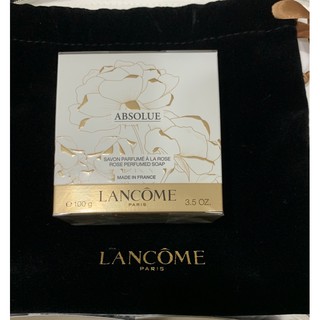 LANCÔME 蘭蔻絕對完美香氛皂100g（含黑絨布袋）