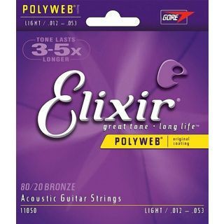 亞洲樂器 Elixir EXXF-11050 民謠6弦(12~53) POLYWEB $530 #0507