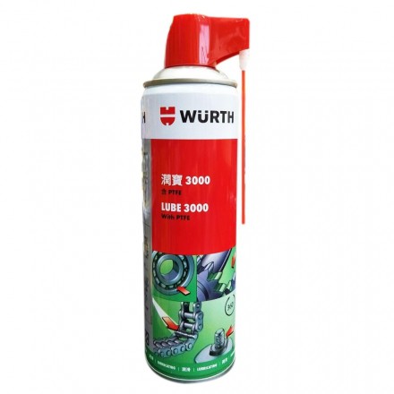 我最超值  WURTH 福士 潤寶3000潤滑劑含PTFE（500ml)