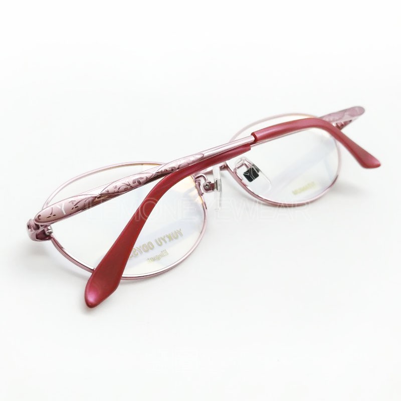 ✅💎 純鈦鏡框 💎[檸檬眼鏡] YUKYU ODYSSEY YO904 PK 粉色鈦金屬鏡框 輕量化設計 配戴好氣色