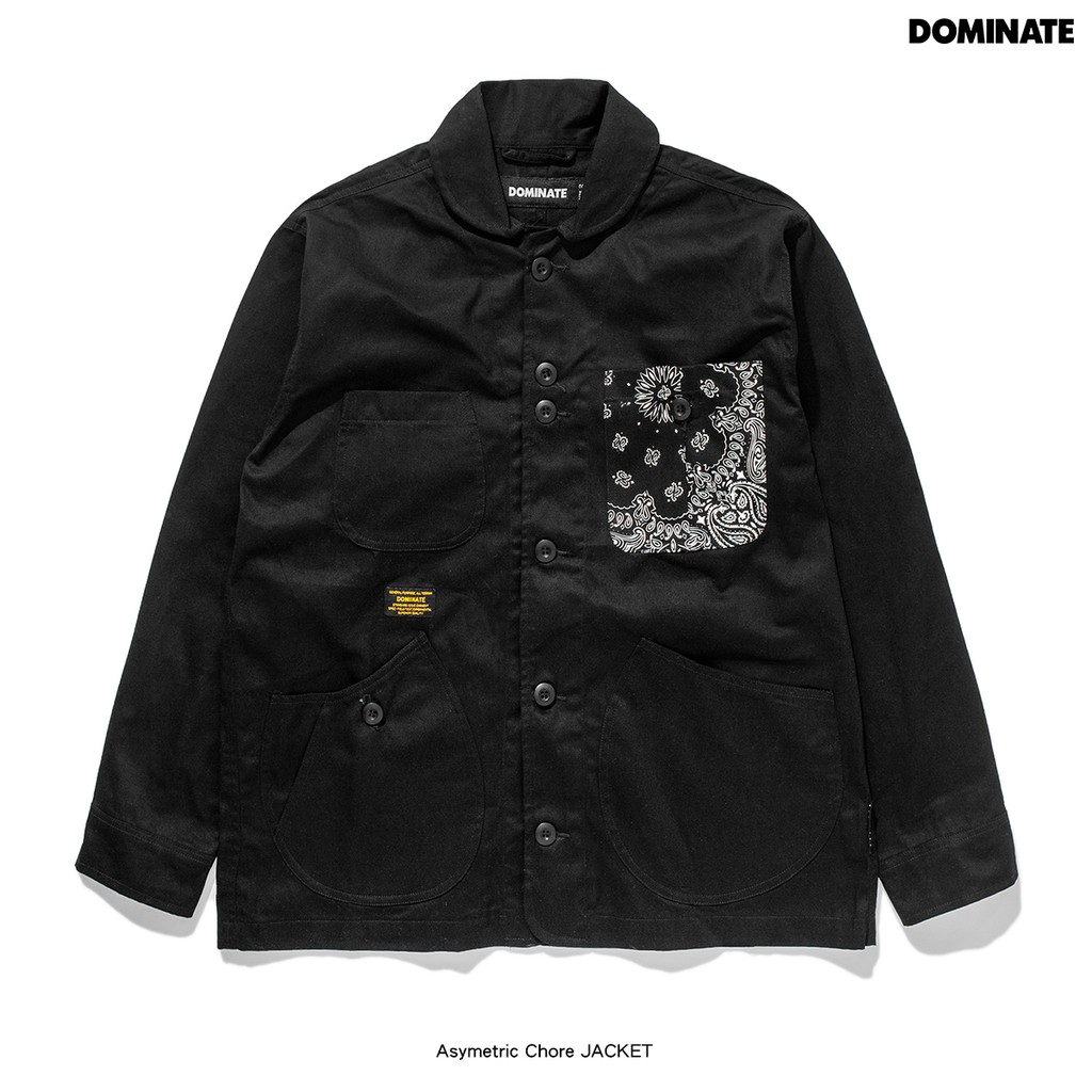 LESSTAIWAN ▼ DOMINATE Asymetric Chore JACKET 口袋 變形蟲 外套