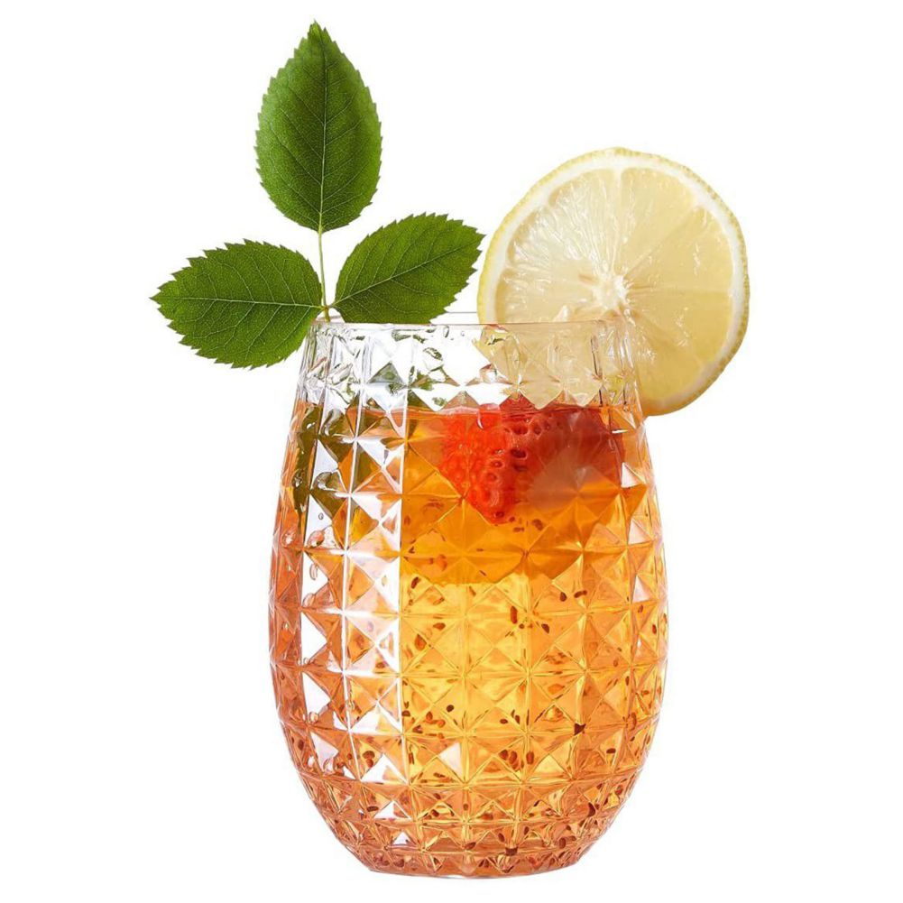 鳳梨酒杯 食品級塑膠紅酒杯 家用透明鳳梨酒杯 蛋形大容量威士忌杯