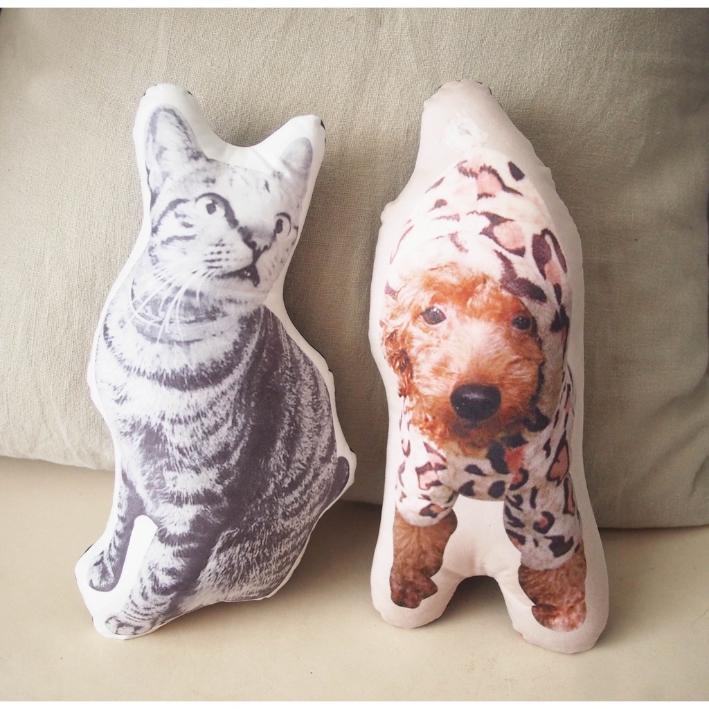 【客製化禮物】寵物/毛小孩仿真造型抱枕訂製  寵物紀念