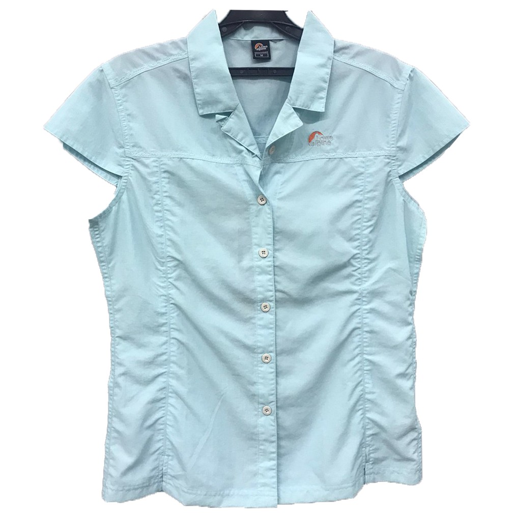【Lowe alpine】女款 短袖快乾排汗襯衫-淺藍 L3214900LD