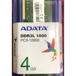 威剛 ADATA 4GB DDR3L 1600（ADDU1600W4G11-S）