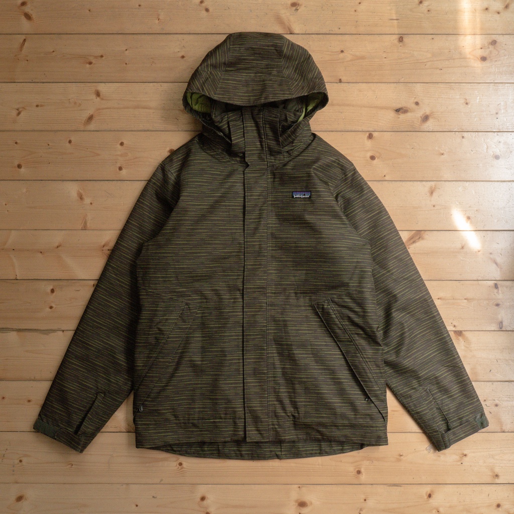 《白木11》 🇺🇸 Patagonia outdoor parka 美國 綠色 雨滴 風衣 防風 防水 登山 外套 古著