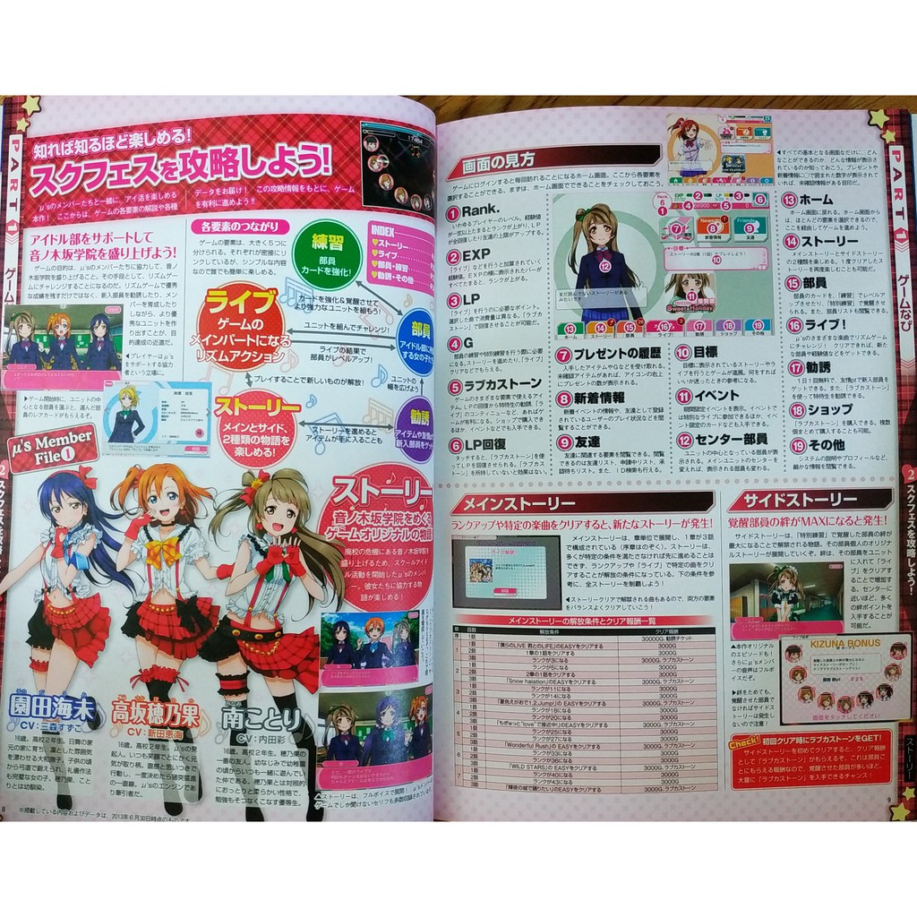 Love Live 學園偶像祭school Idol Festival 攻略本project公野櫻子音乃木坂學院 蝦皮購物