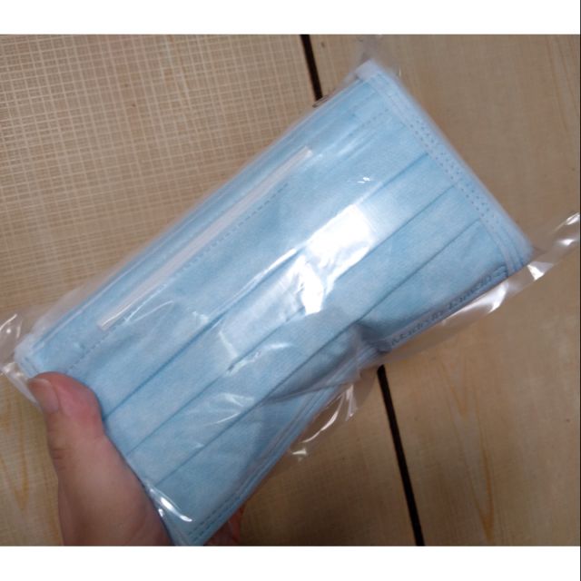 台灣製長欣生技成人口罩平面口罩藍色50入 蝦皮購物