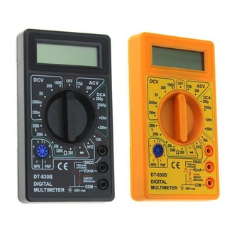 DT-830B迷你數字萬用表AC / DC電壓安培歐姆二極管hFE測試儀電壓表電流表三用電表DIY手工具組五金修繕居家
