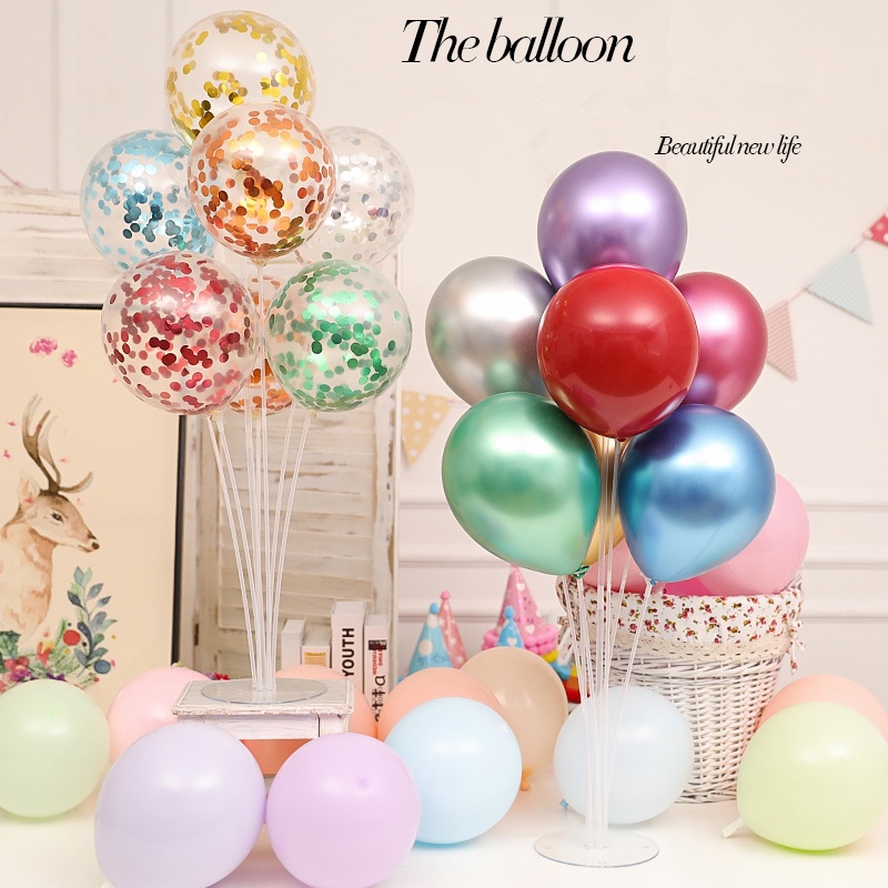 氣球支架 氣球立柱 氣球底座套裝 氣球棒 生日派對佈置 婚禮派對裝飾