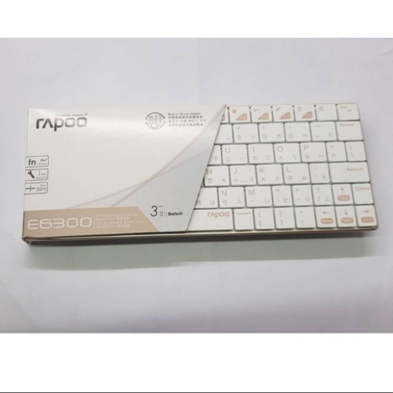 Rapoo 雷柏鍵盤 迷你鍵盤e6300 超薄鍵盤( ipad iphone)