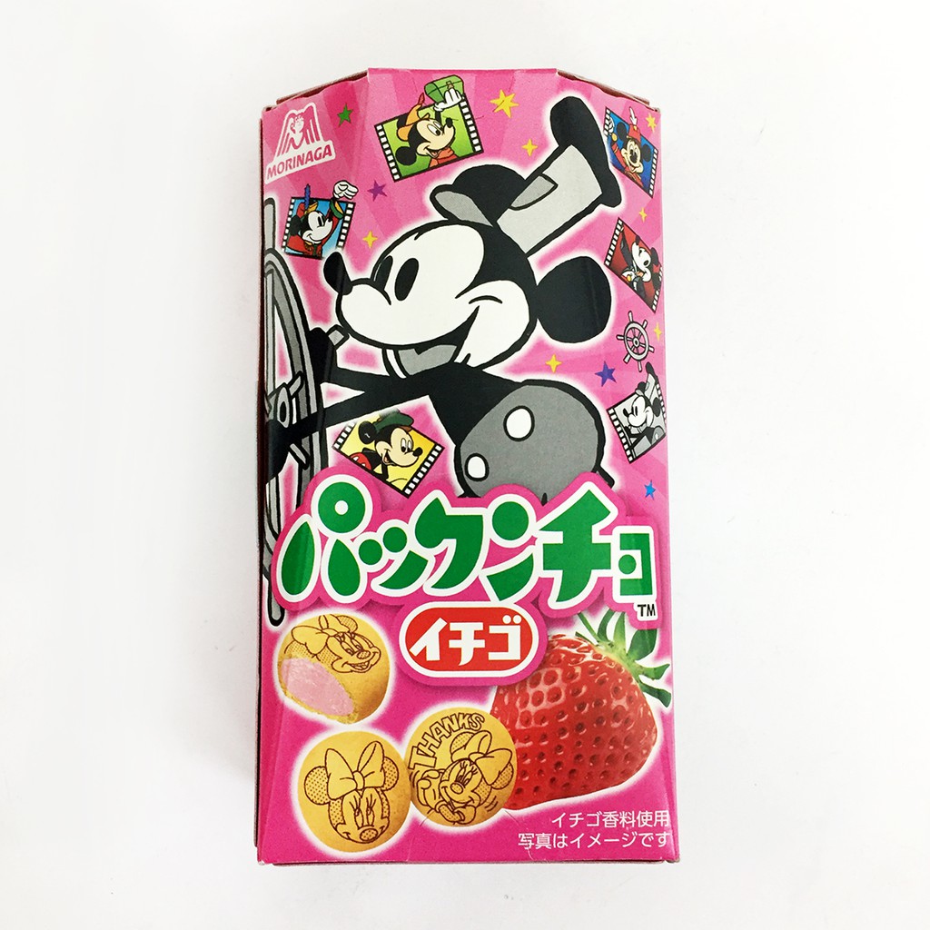 森永Morinaga 米奇草莓夾心餅 45g