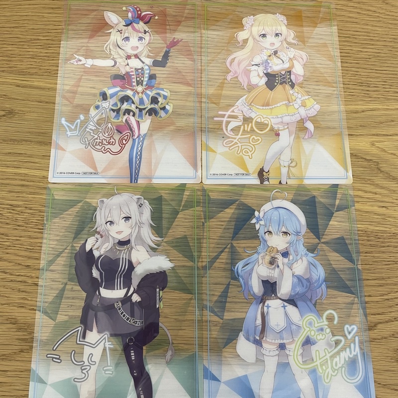 現貨 Hololive 日本超商限定a5透明海報尾丸波爾卡桃鈴音音獅白牡丹雪花菈米五期生 蝦皮購物