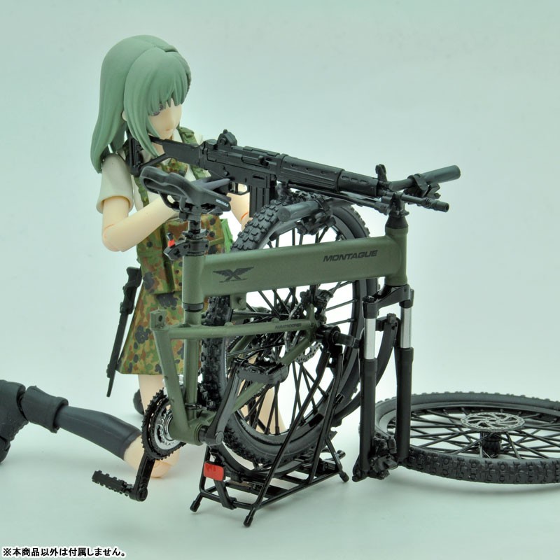 夏本舖 日版tomytec Figma Lm003 摺疊式腳踏車傘兵車1 12 迷你武裝可折疊變形可動 蝦皮購物