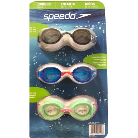 Speedo 兒童 青少年 泳鏡 (分購1入/ 3件組）