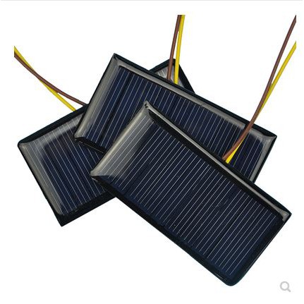 【綠市集】小功率太陽能滴膠板 多晶太陽能電池板 5V 60MA 太陽能DIY用充電池片帶線
