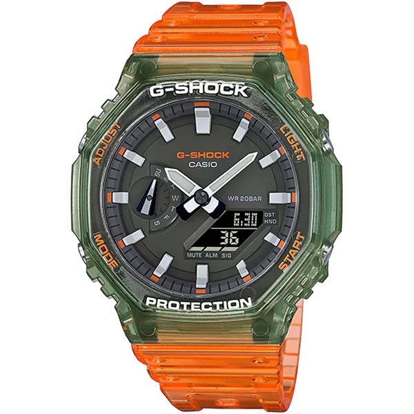 CASIO G-SHOCK 秘境海岸系列農家橡樹計時錶/GA-2100HC-4A