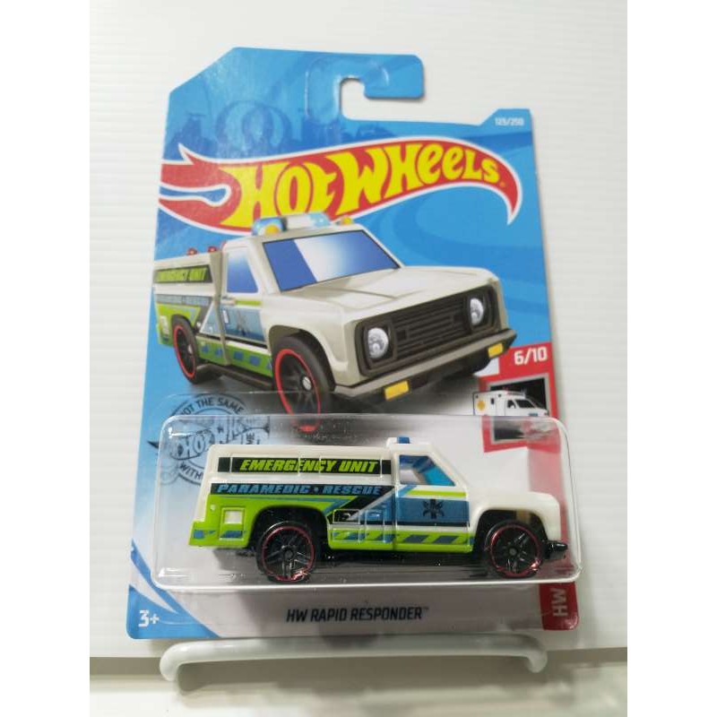 Hot wheels 風火輪 HW RAPID RESPONDER 救護車 消防器材車 E